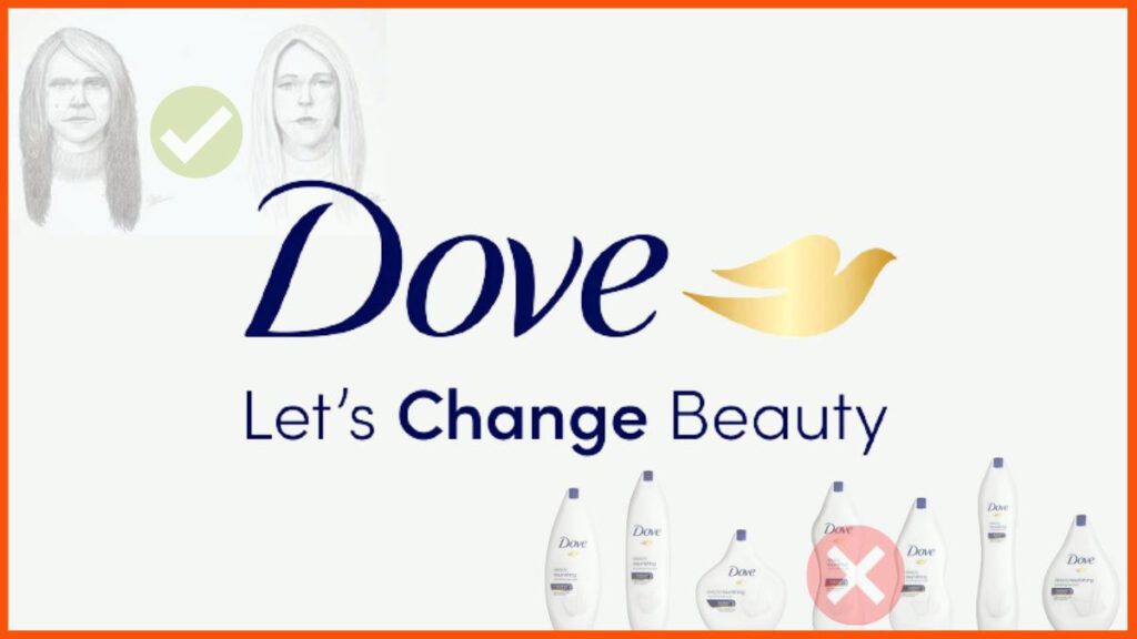 An image showing importance of  Dove "Real Beauty" Campaign