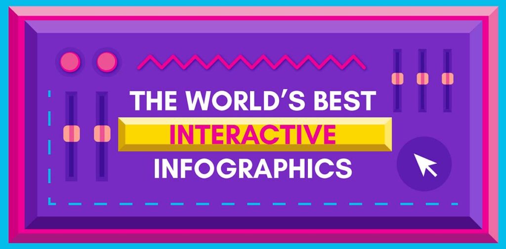 An image showing  Benefits of  Interactive Infographics