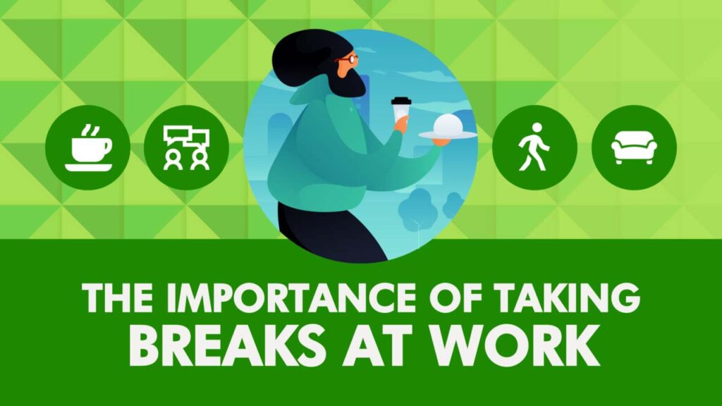 An image showing the importance  of  Taking  Breaks and Rest