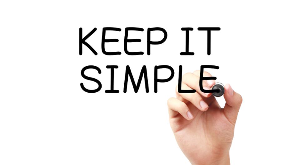 An image showing importance of Keeping  it Simple