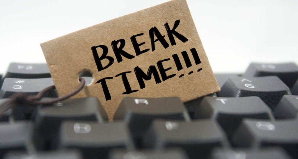 An image showing the importance  of regular break
